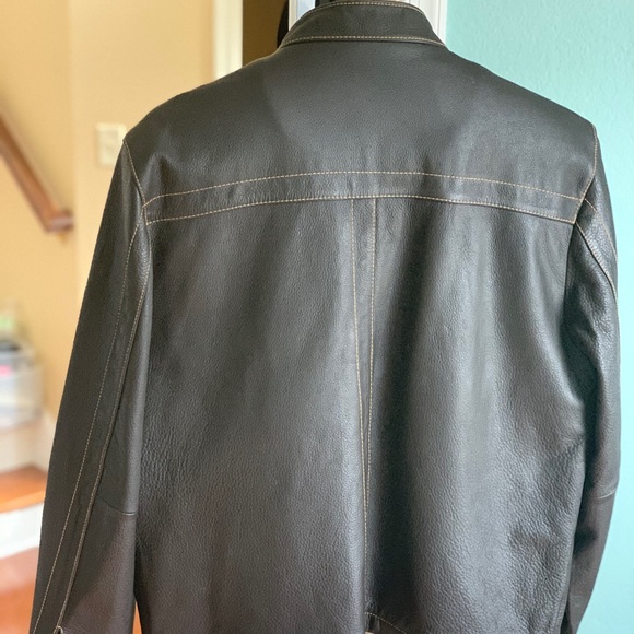 ‼️SOLD‼️ ROCKPORT Pebbled Leather Men’s Jacket - Picture 3 of 8
